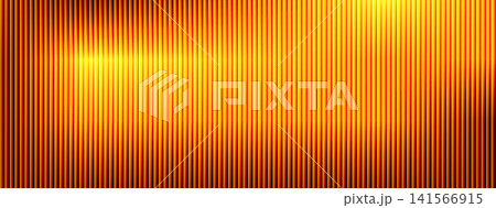 Gold abstract glass texture with brilliant orange glow and tight vertical grooves. Dark brown edges surround a radiant vivid gold center. Abstract vector backdrop for poster design Gold abstract glass texture with brilliant orange glow and tight vertical grooves. Dark brown edges surround a radiant vivid gold center. Abstract vector backdrop for poster design 141566915