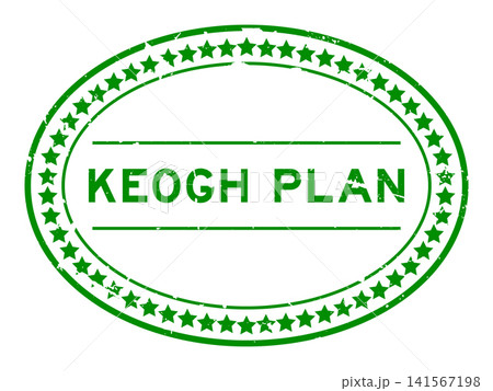 Grunge green keogh plan word oval rubber seal stamp on white background Grunge green keogh plan word oval rubber seal stamp on white background 141567198