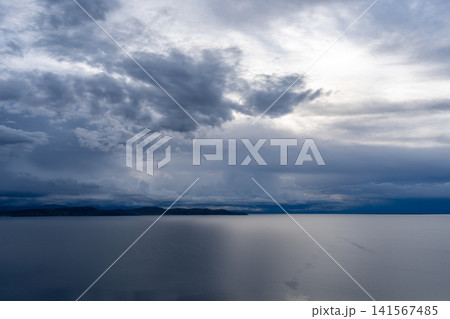 Panoramic view of Lake Titicaca from Taquile Island, Peru Panoramic view of Lake Titicaca from Taquile Island, Peru 141567485