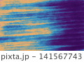 Abstract Orange and Blue Striped Watercolor Background 141567743