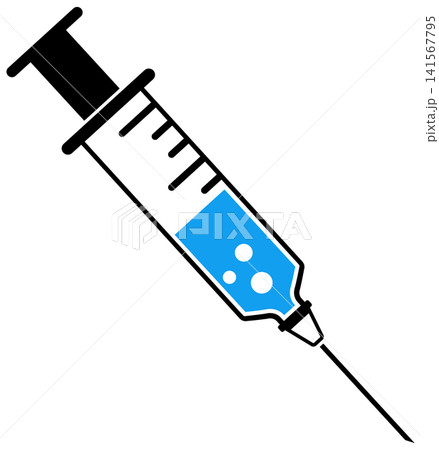 Icon Plastic Medical Syringe Icon Plastic Medical Syringe 141567795