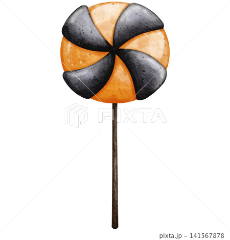 Watercolor Halloween Lollipop Sweet Treat Clipart Illustration for Spooky Party Decor, Trick or Treat Invitation, Scrapbooking, Sticker Design, and Festive Crafts Watercolor Halloween Lollipop Sweet Treat Clipart Illustration for Spooky Party Decor, Trick or Treat Invitation, Scrapbooking, Sticker Design, and Festive Crafts 141567878