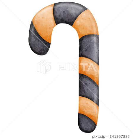 Watercolor Halloween Candy Cane Sweet Treat Clipart Illustration for Spooky Party Decor, Trick or Treat Invitation, Scrapbooking, Sticker Design, and Festive Crafts Watercolor Halloween Candy Cane Sweet Treat Clipart Illustration for Spooky Party Decor, Trick or Treat Invitation, Scrapbooking, Sticker Design, and Festive Crafts 141567883