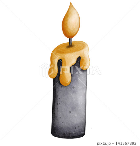 Watercolor Halloween Black Candle Clipart Illustration for Witchy Party Decor, Spooky Halloween Invitation, Scrapbooking, Sticker Design, and Festive Crafts Watercolor Halloween Black Candle Clipart Illustration for Witchy Party Decor, Spooky Halloween Invitation, Scrapbooking, Sticker Design, and Festive Crafts 141567892