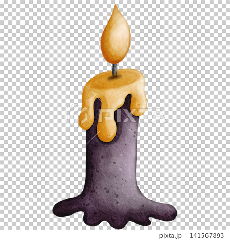 Watercolor Halloween Melting Wax Candle Clipart Illustration for Witchy Party Decor, Spooky Halloween Invitation, Scrapbooking, Sticker Design, and Festive Crafts Watercolor Halloween Melting Wax Candle Clipart Illustration for Witchy Party Decor, Spooky Halloween Invitation, Scrapbooking, Sticker Design, and Festive Crafts 141567893