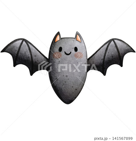 Watercolor Halloween Cute Bat Character Clipart Illustration for Spooky Party Decor, Kids Halloween Invitation, Scrapbooking, Sticker Design, and Festive Crafts Watercolor Halloween Cute Bat Character Clipart Illustration for Spooky Party Decor, Kids Halloween Invitation, Scrapbooking, Sticker Design, and Festive Crafts 141567899