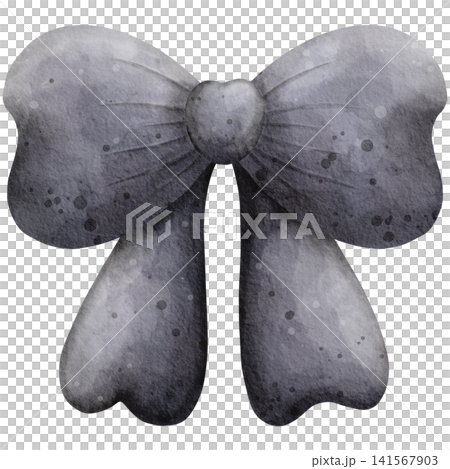 Watercolor Halloween Black Ribbon Bow Clipart Illustration for Spooky Gift Decor, Halloween Party Invitation, Scrapbooking, Sticker Design, and Festive Crafts Watercolor Halloween Black Ribbon Bow Clipart Illustration for Spooky Gift Decor, Halloween Party Invitation, Scrapbooking, Sticker Design, and Festive Crafts 141567903