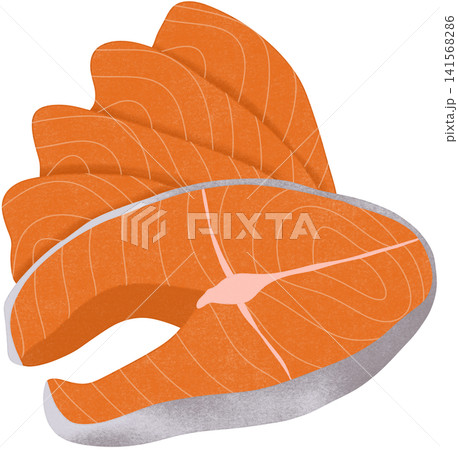 orange salmon meat orange salmon meat 141568286