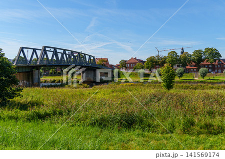 Haren and the ems river in northern germany Haren and the ems river in northern germany 141569174
