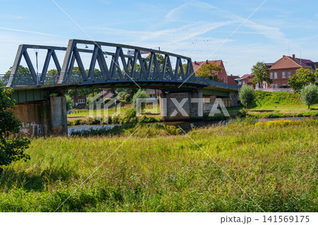 Haren and the ems river in northern germany Haren and the ems river in northern germany 141569175