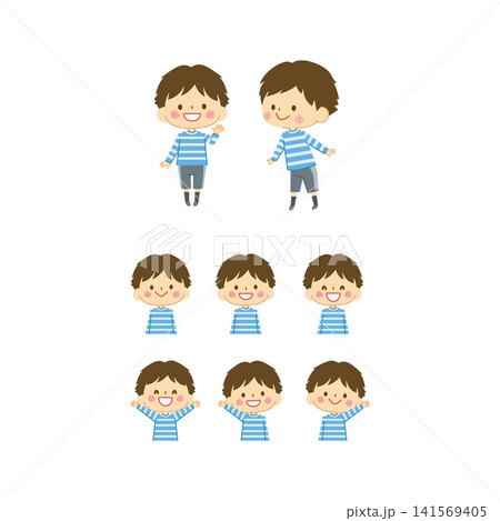男の子表情バリエーション 男の子表情バリエーション 141569405
