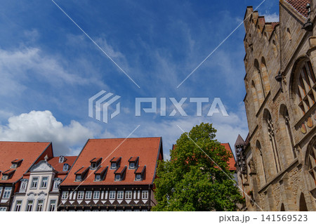 the old city of Hildesheim in germany the old city of Hildesheim in germany 141569523