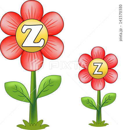 Cute red flower letter Z alphabet monogram layout template for children education ABC learning worksheet kids room poster nursery alphabet print design Cute red flower letter Z alphabet monogram layout template for children education ABC learning worksheet kids room poster nursery alphabet print design 141570380