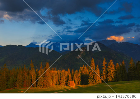 Rusinowa Polana and the Tatra Mountains, mountain hut in Poland 141570590