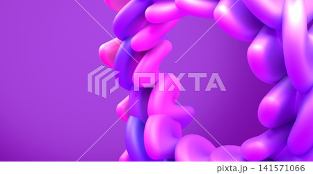 Abstract Purple Inflatable Ring Structure 3D Render Modern Gradient Background Abstract Purple Inflatable Ring Structure 3D Render Modern Gradient Background 141571066