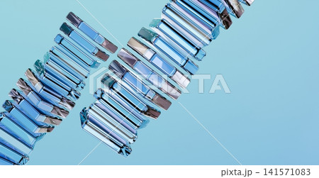 Abstract Blue Glass Crystal Spiral Pattern 3D Render Modern Background Design Abstract Blue Glass Crystal Spiral Pattern 3D Render Modern Background Design 141571083