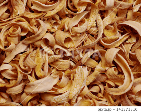 top view of dry orange blossom top view of dry orange blossom 141571510