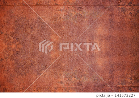A rusty metal plate. Old-world architecture, heritage conservation, and decorative design themes. A rusty metal plate. Old-world architecture, heritage conservation, and decorative design themes. 141572227