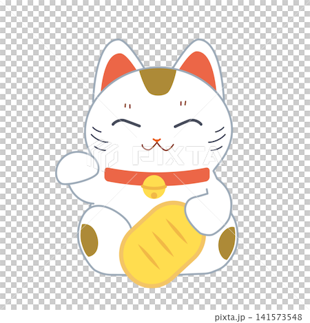 Lucky cat illustration 141573548