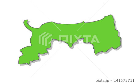 日本地図②　鳥取県 141573711