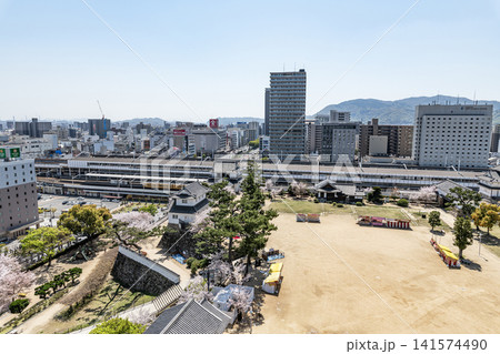 広島県福山市 福山の街並み(JR福山駅周辺) 広島県福山市 福山の街並み(JR福山駅周辺) 141574490