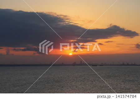 海ほたるからの夕景 海ほたるからの夕景 141574784