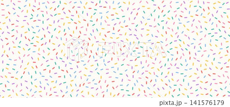 Seamless pattern of donut icing with sprinkles. Colorful candy cream background. Cake glaze overlay for decorative banner, poster. Cupcake or ice cream topping texture. Vector confetti wallpaper Seamless pattern of donut icing with sprinkles. Colorful candy cream background. Cake glaze overlay for decorative banner, poster. Cupcake or ice cream topping texture. Vector confetti wallpaper 141576179