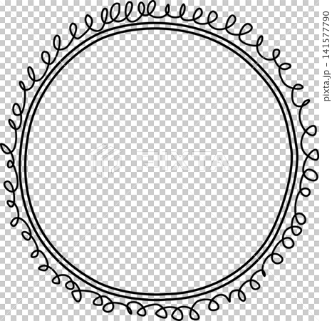 Hand drawn circle frame Hand drawn circle frame 141577790