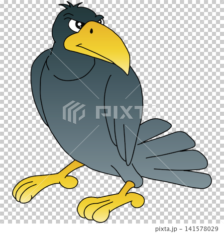 Hand-drawn animal illustration ☆ Crow Hand-drawn animal illustration ☆ Crow 141578029