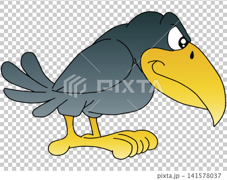 Hand-drawn animal illustration ☆ Crow 141578037