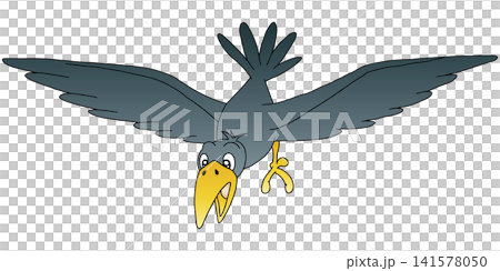 Hand-drawn animal illustration ☆ Crow Hand-drawn animal illustration ☆ Crow 141578050
