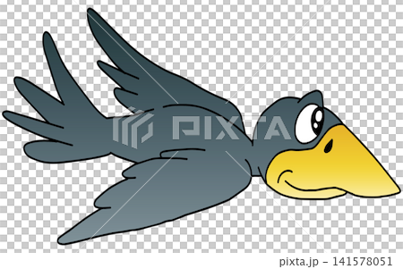 Hand-drawn animal illustration ☆ Crow Hand-drawn animal illustration ☆ Crow 141578051