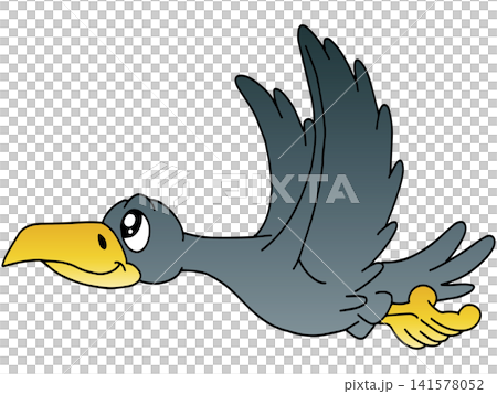Hand-drawn animal illustration ☆ Crow Hand-drawn animal illustration ☆ Crow 141578052