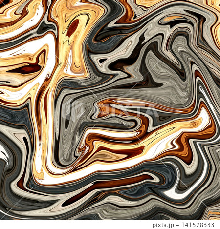 Fluid Art. Abstract colorful background, wallpaper. Mixing paints. Modern art. Marble texture 141578333