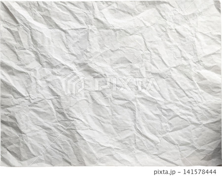 White blank crumpled paper texture background 141578444