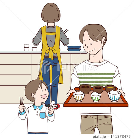 食事の準備 141578475