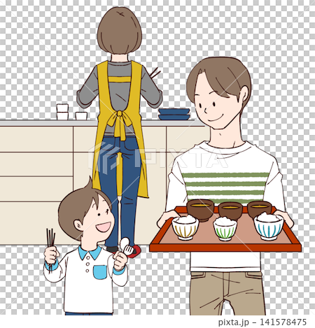 食事の準備 141578475