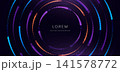 Elegant abstract background featuring a radiant purple light burst with sparkling bokeh particles. 141578772