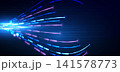 Abstract futuristic technology background featuring glowing blue and purple light. 141578773