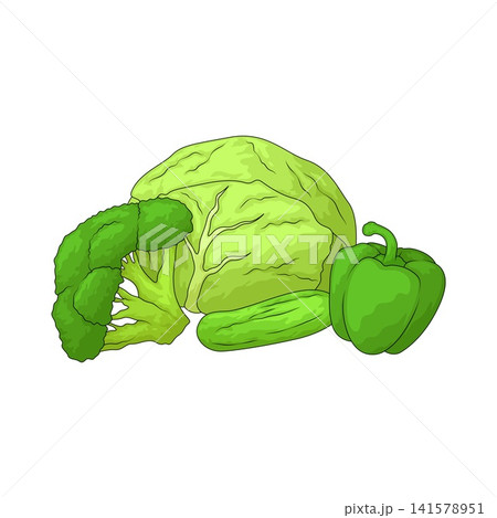 Illustration of Greens Illustration of Greens 141578951