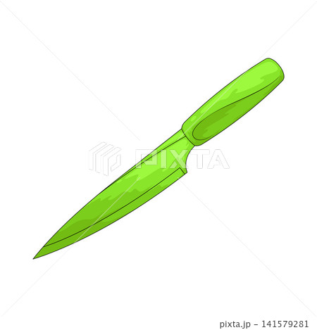 Illustration of Plastic Knife Illustration of Plastic Knife 141579281