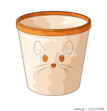 Illustration of Plastic Bin 141579300