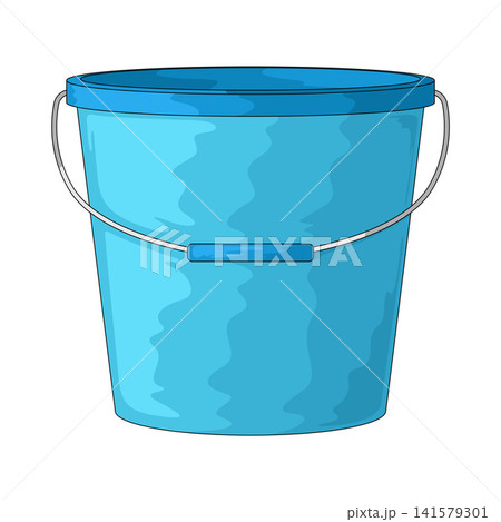 Illustration of Plastic Bucket Illustration of Plastic Bucket 141579301