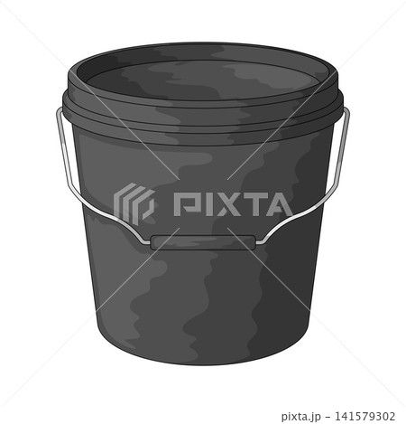 Illustration of Plastic Pail 141579302