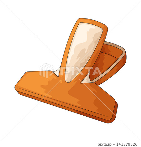 Illustration of Plastic Clip Illustration of Plastic Clip 141579326