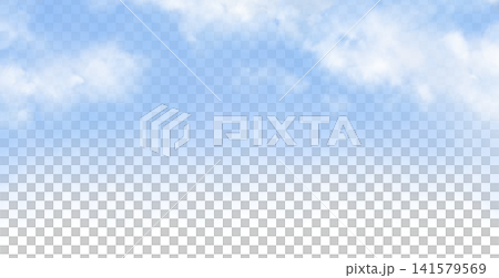Natural blue sky background with transparent gradient 141579569