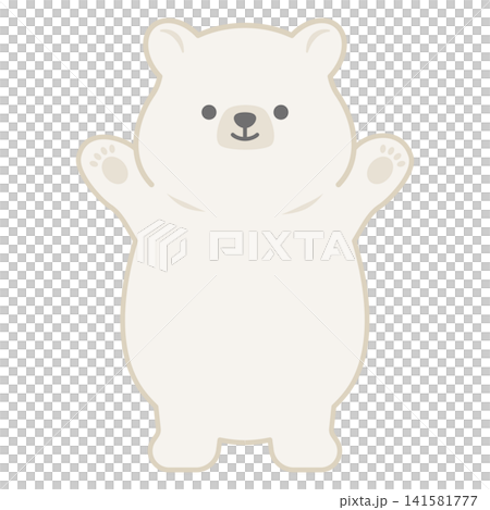 かわいいシロクマのキャラクター かわいいシロクマのキャラクター 141581777