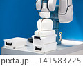 Industrial pick and place robot arm 141583725