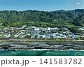静岡市の海岸沿い農地と住宅地を捉えた空撮写真 141583782