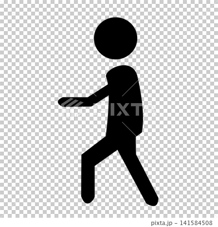 A pictogram of a person pushing something. A pictogram of a person pushing something. 141584508